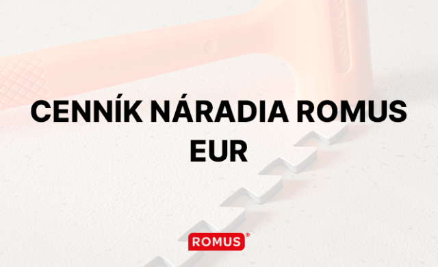 Cenník ROMUS 2023 EUR